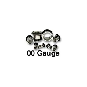 00 Gauge Stainless Steel Flared Earlet with O-Ring