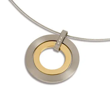 0741-04 Boccia Titanium Pendant  (choose chain separately)