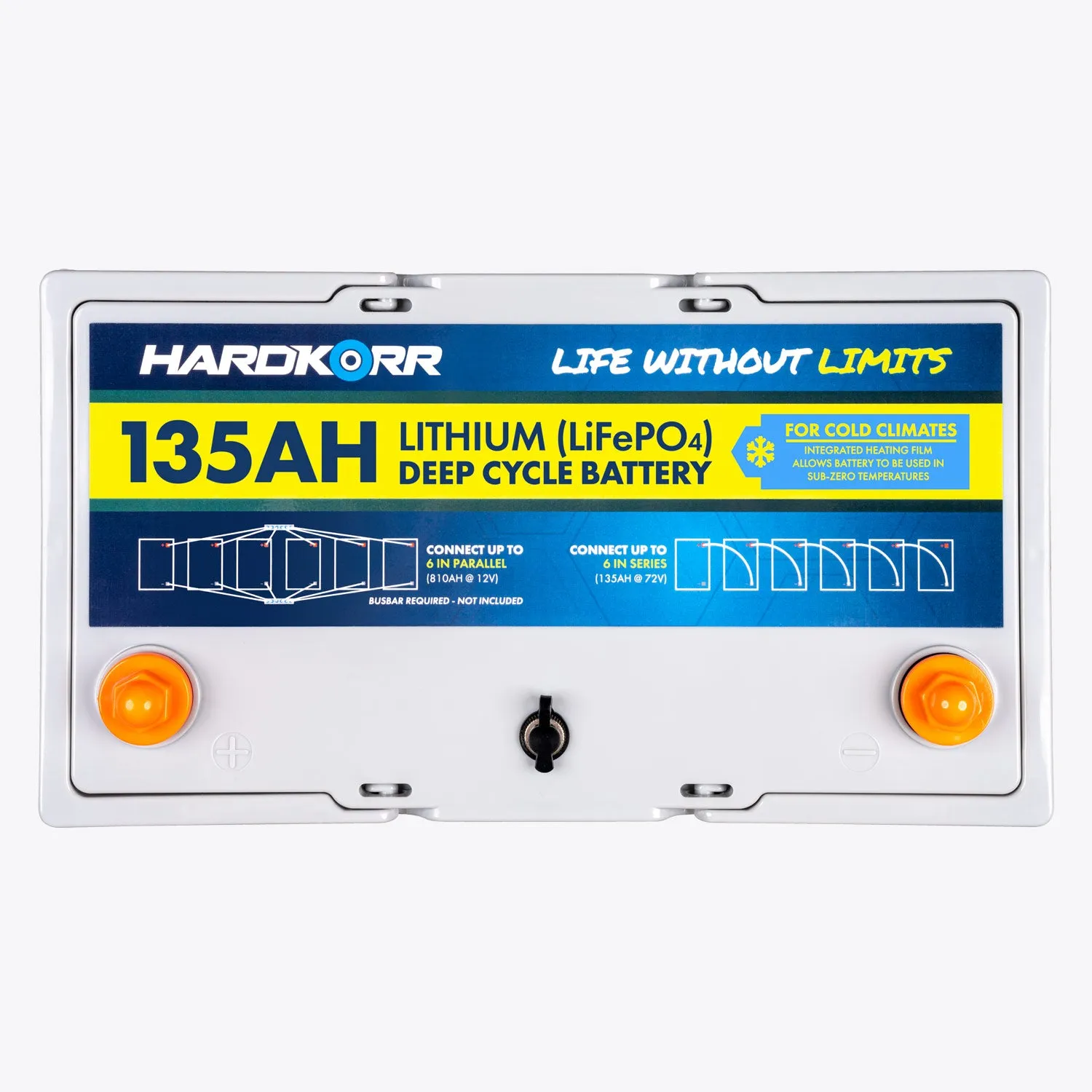 135Ah Cold Climate Lithium (LiFePO<sub>4</sub>) Deep Cycle Battery w/Bluetooth