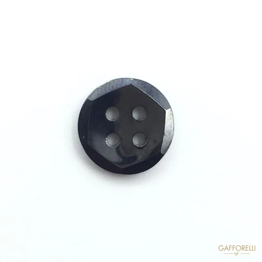 4 Holes Ceramic Faceted Buttons - 9197 Gafforelli Srl