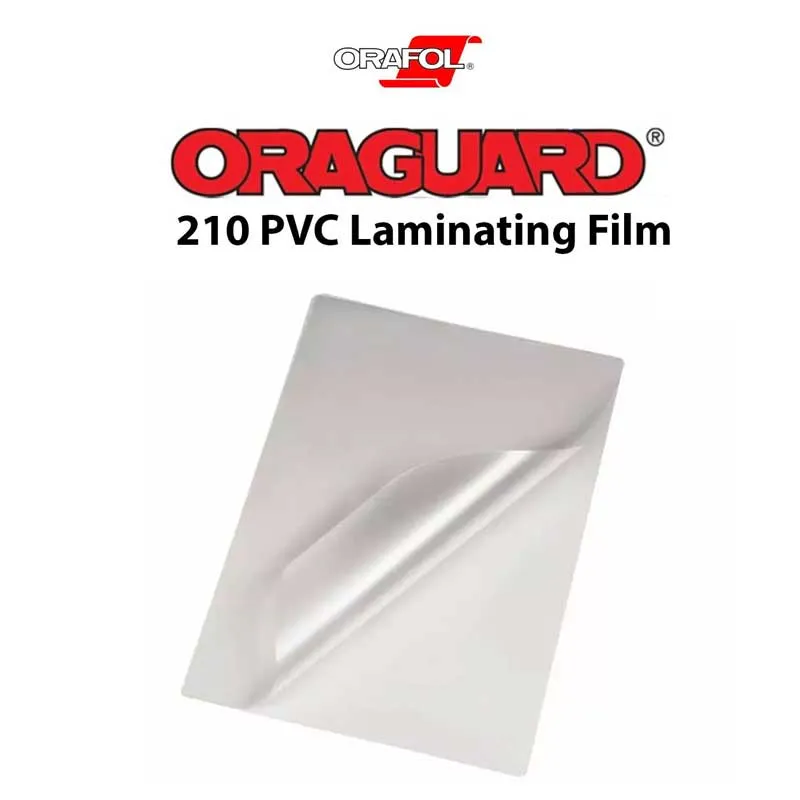 8.5" x 11" Sheets of ORAGUARD® 210 PVC Laminating Film