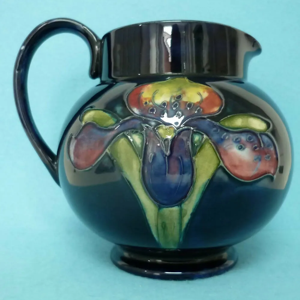 A Moorcroft (c1950's/60's) Jug in the Orchid Pattern by Walter Moorcroft