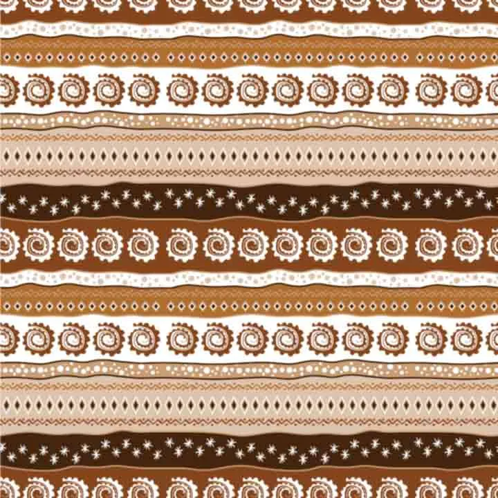 African Pattern - Brown #15 (Sublimation Transfer)