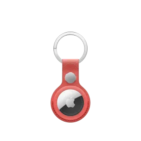 AirTag FineWoven Key Ring - Coral