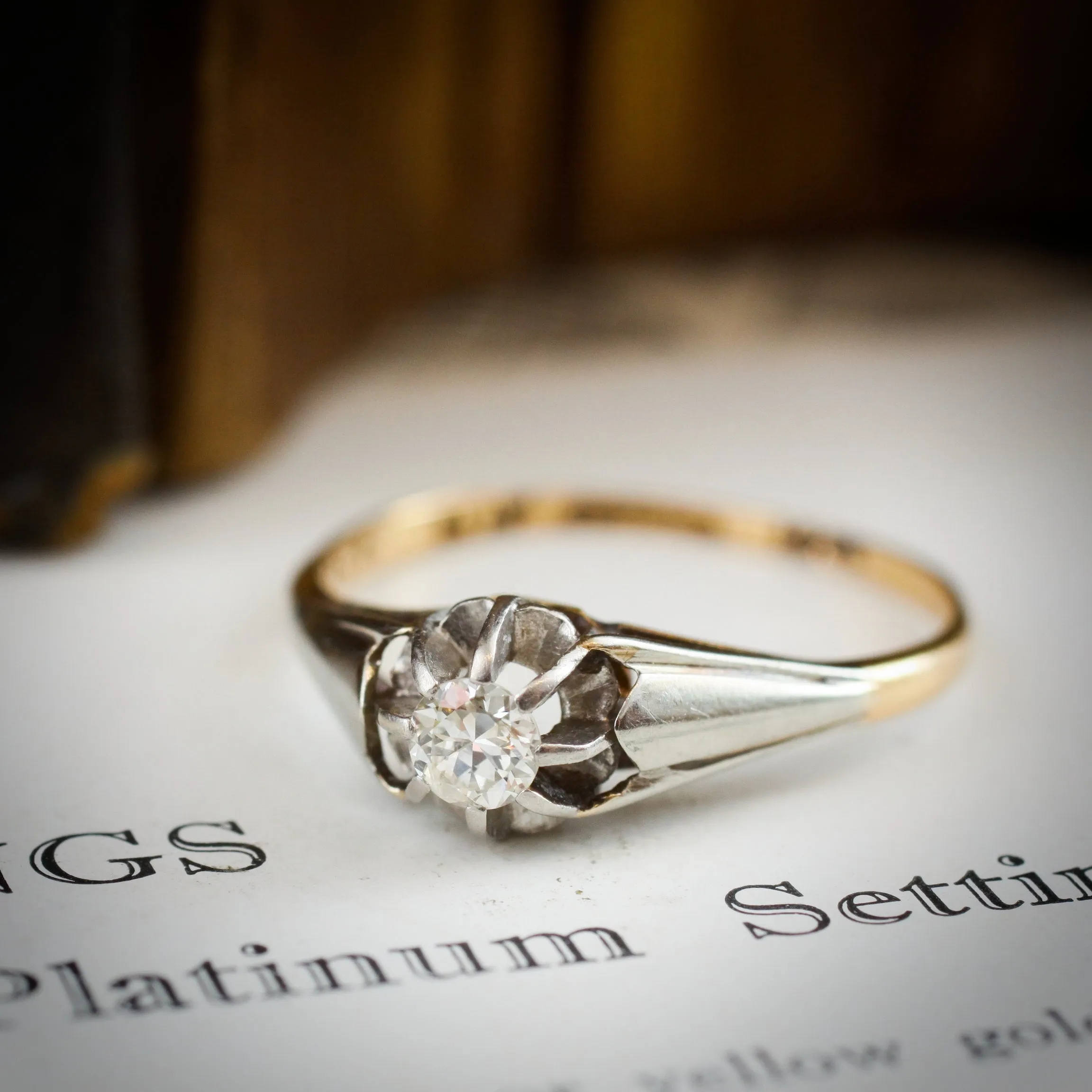 An Art Deco Original! Vintage Diamond Solitaire Engagement Ring