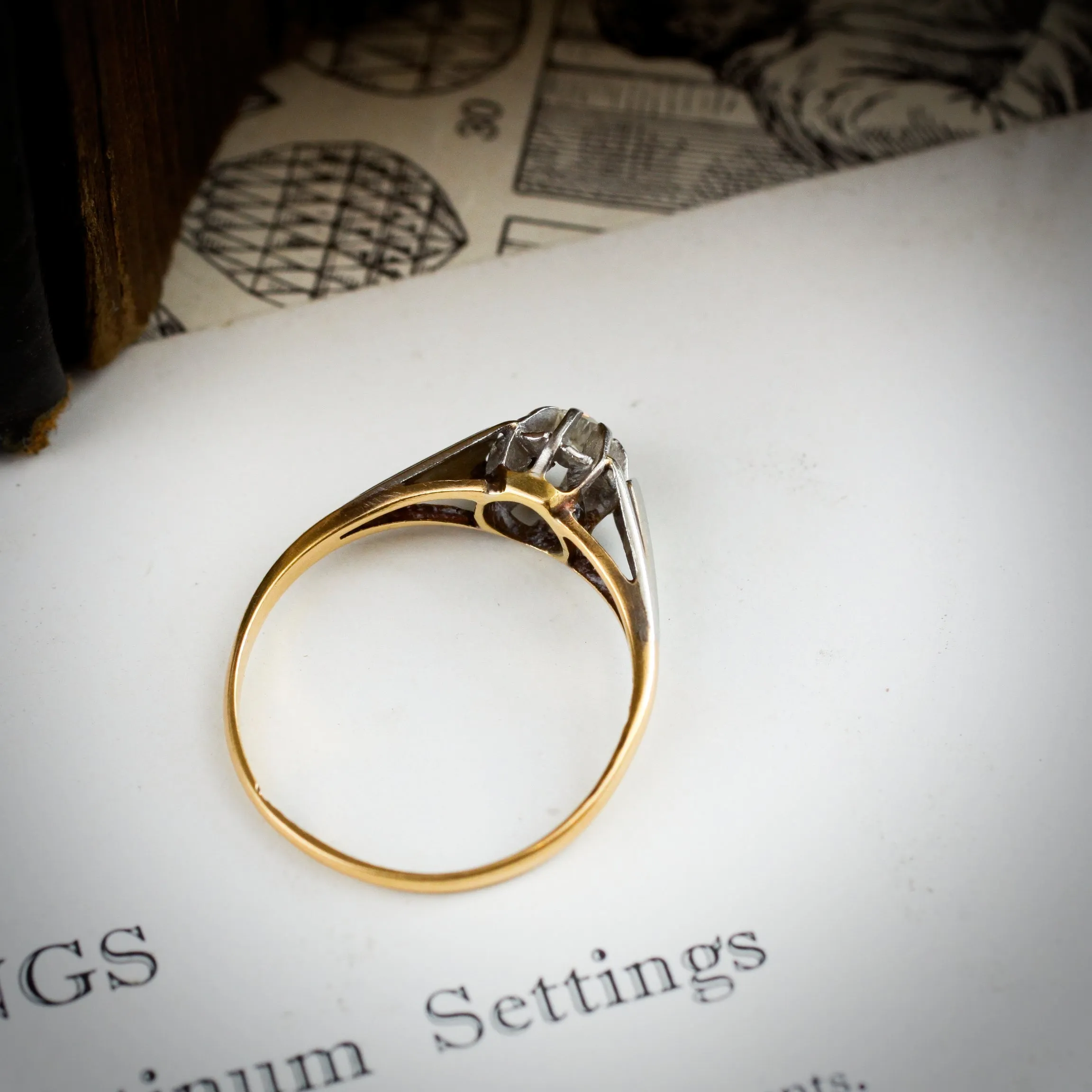 An Art Deco Original! Vintage Diamond Solitaire Engagement Ring