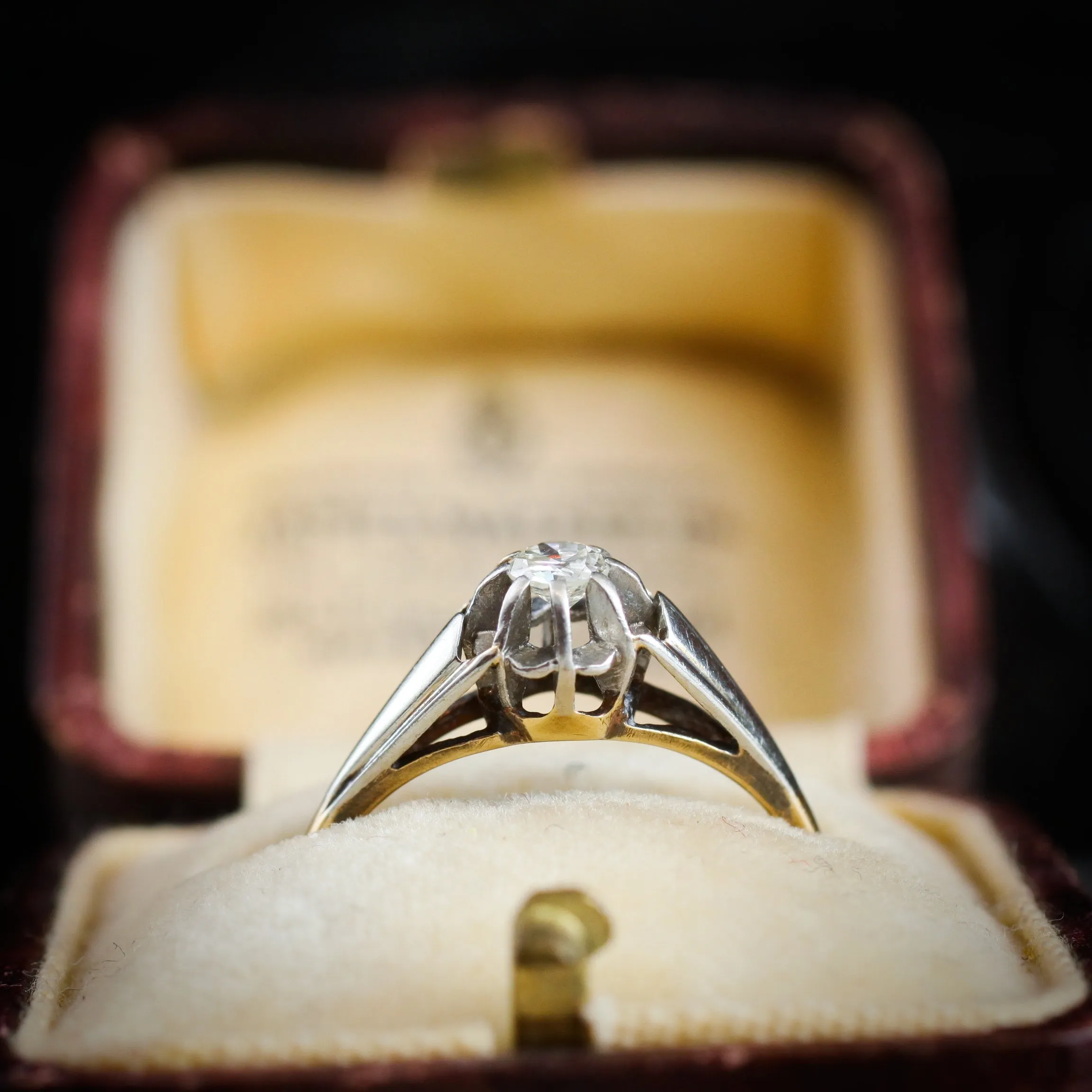 An Art Deco Original! Vintage Diamond Solitaire Engagement Ring