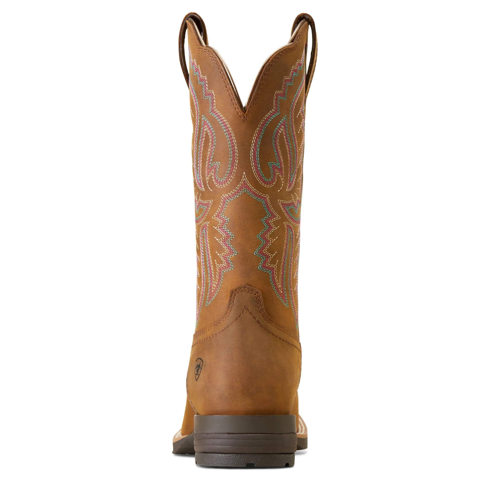 Ariat Ladies 10047043 Hybrid Ranchwork Western Boots Distressed Tan