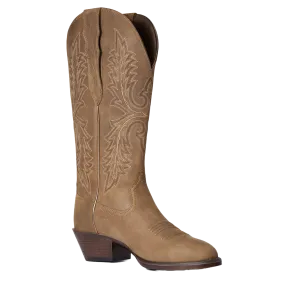 Ariat Ladies Heritage Tan Bomber Elastic Wide Calf Boots 10038337