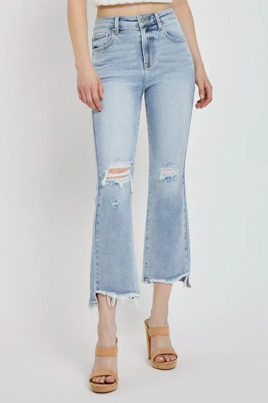 ARIK HIGH RISE CROP FLARE JEAN