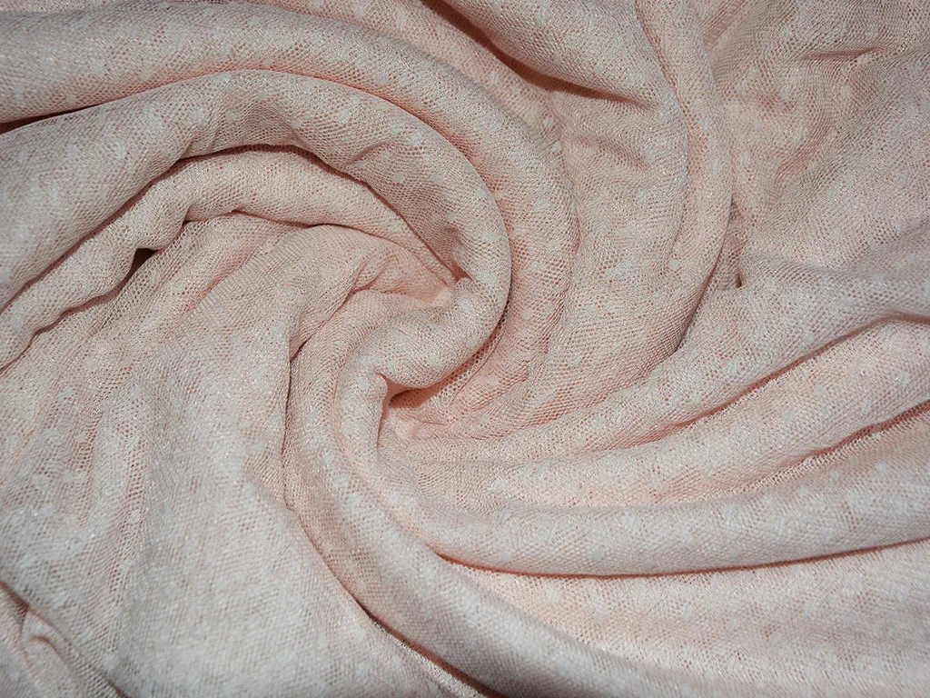 Baby Pink Plain Net Fabric