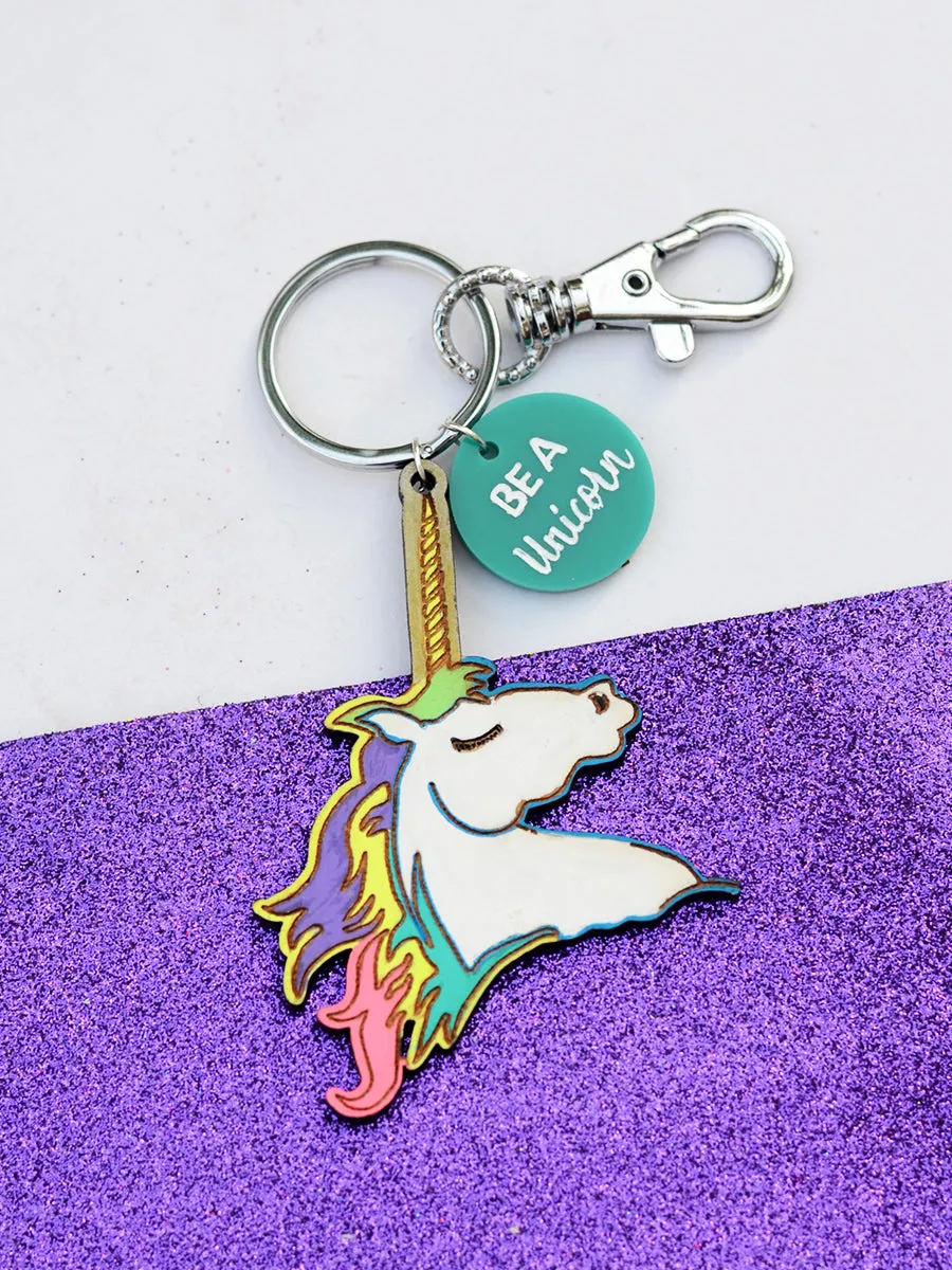 Be a UNICORN Keychain Bagcharm