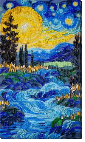 Bead Embroidery Kit - There behind the waterfall