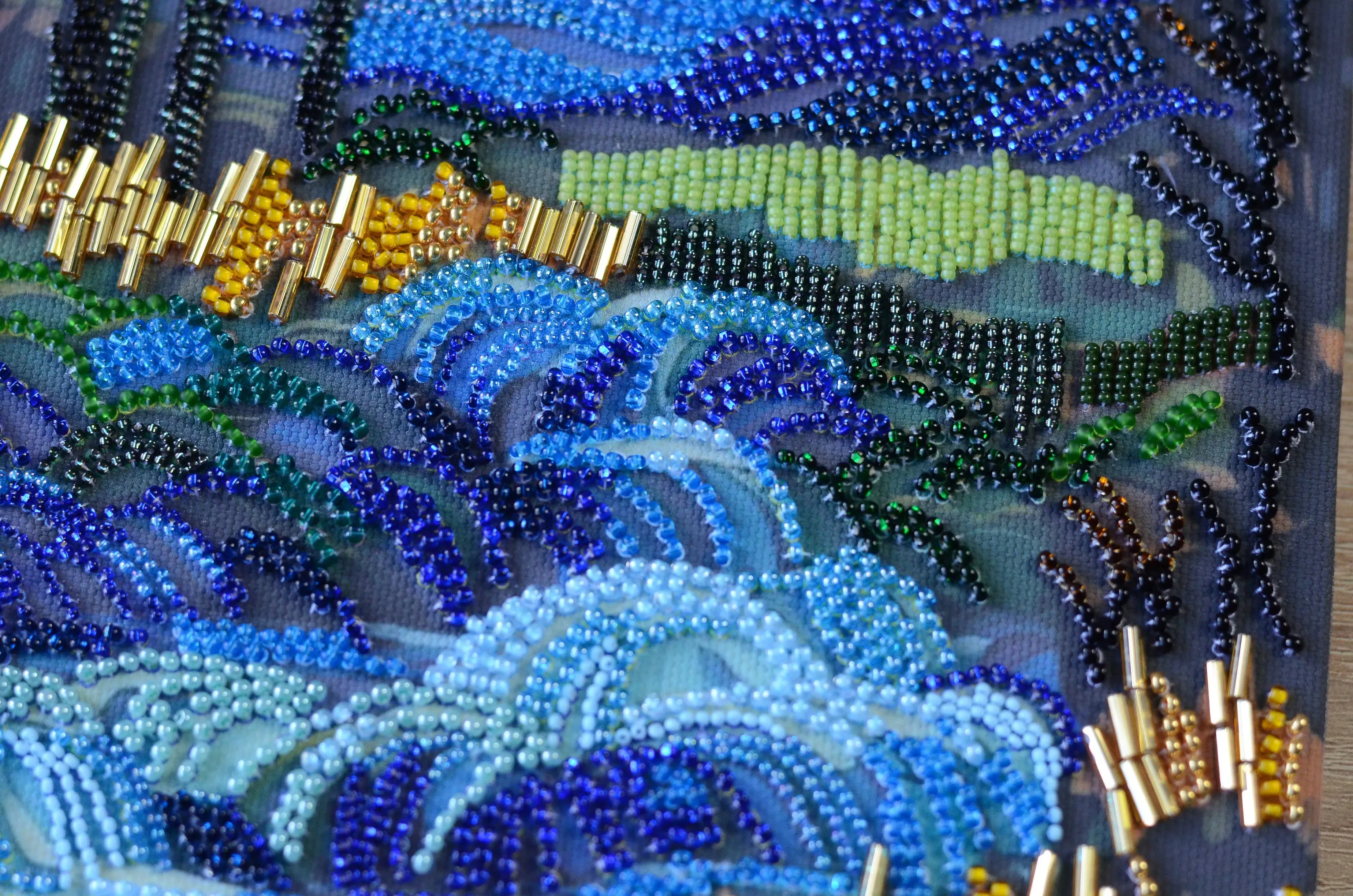 Bead Embroidery Kit - There behind the waterfall