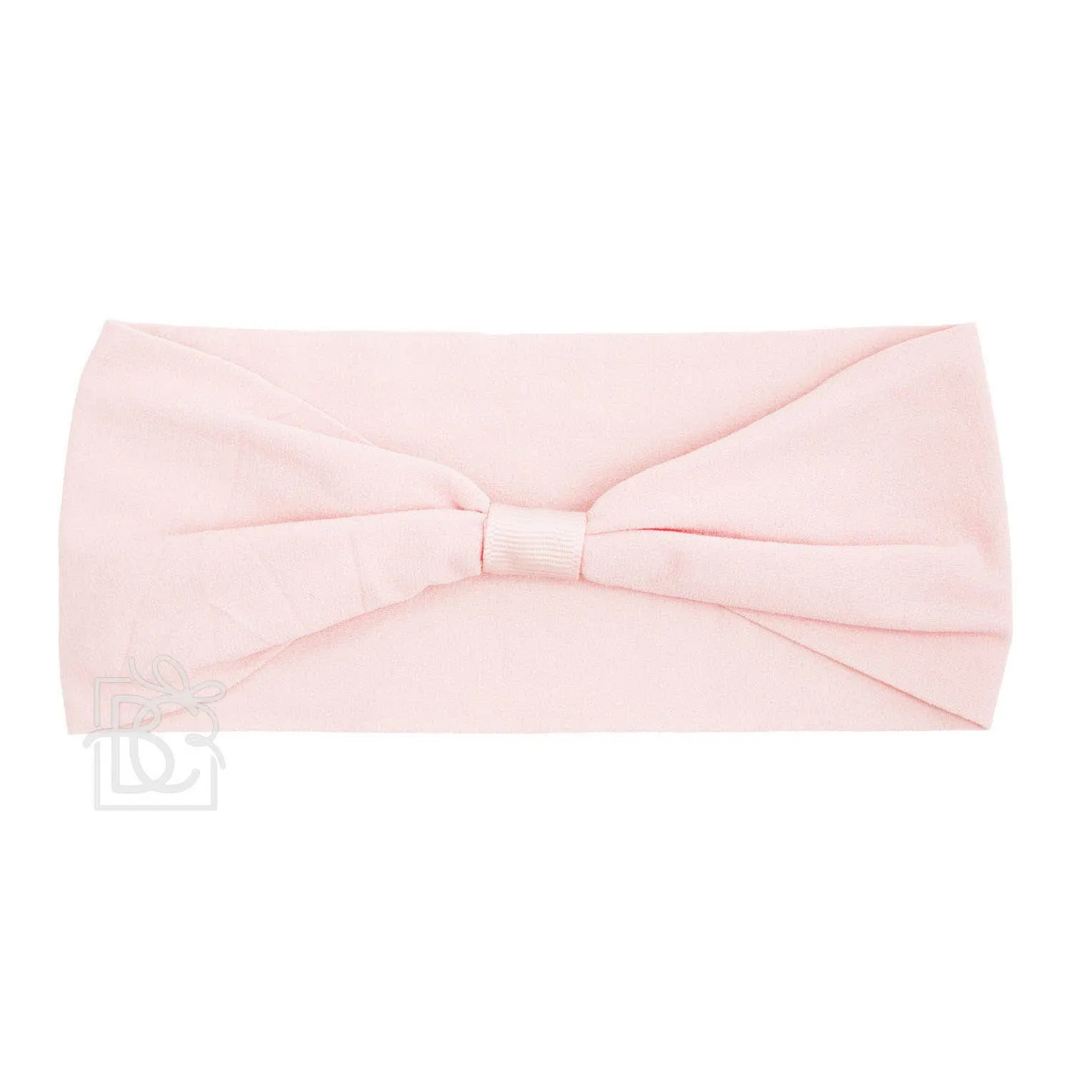 Beyond Creations Pink Wide Pantyhose Add-A-Bow Headband