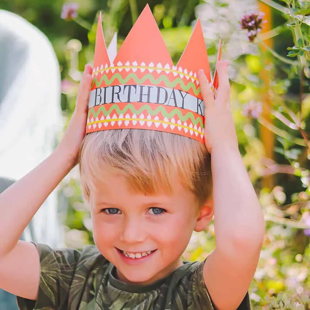 Birthday King Party Hat Card