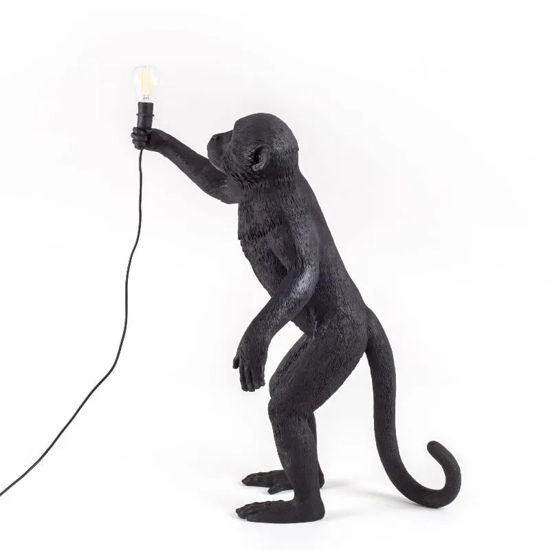 Black Monkey Standing Floor Lamp