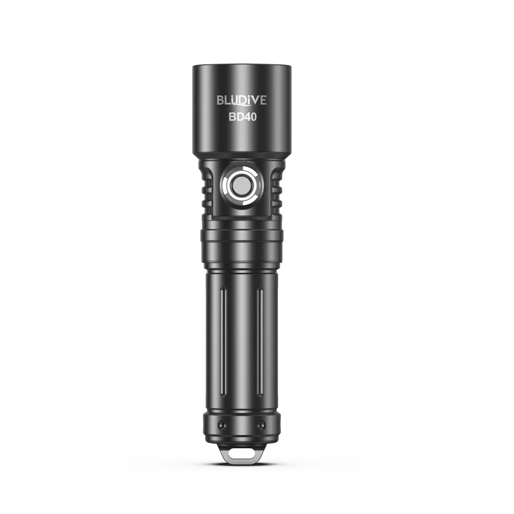 BLUDIVE BD40 1800LM 351M Dive Torch 150m Underwater with 21700 battery