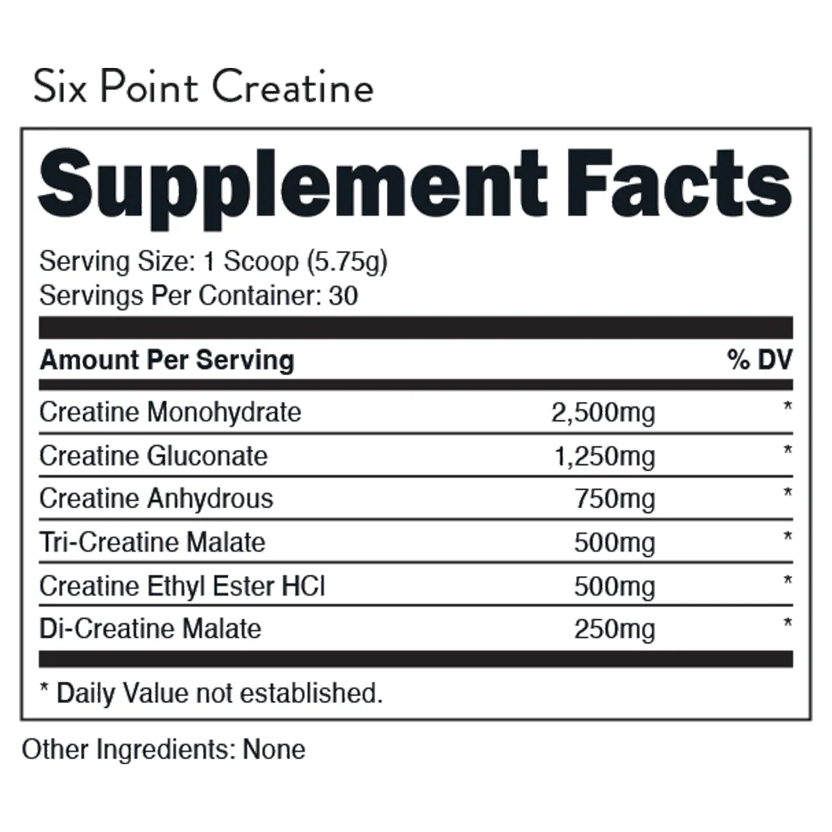 Bucked Up 6 Point Creatine