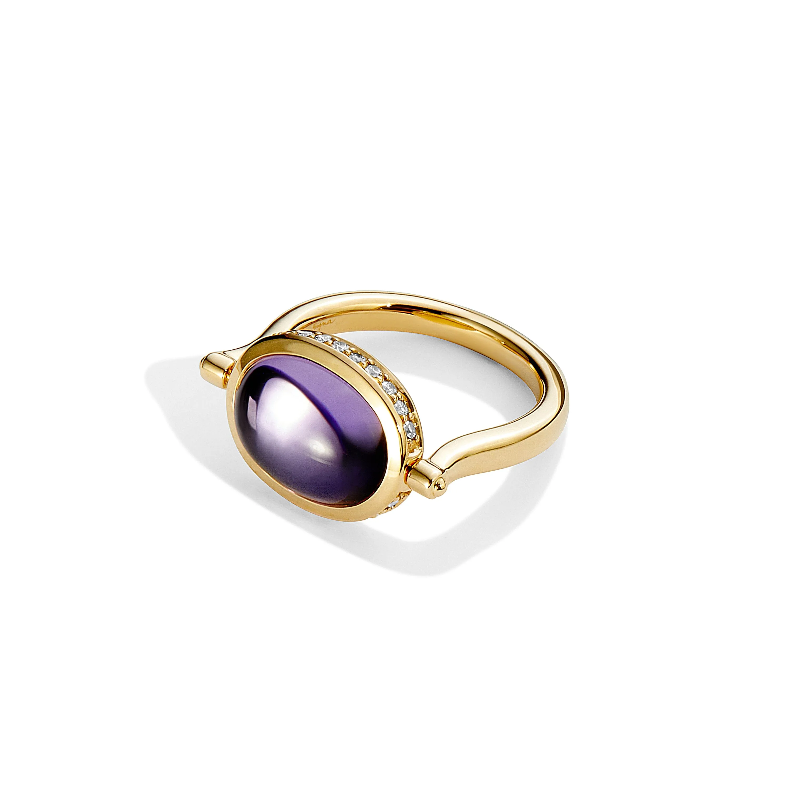 Cabochon Swivel Ring