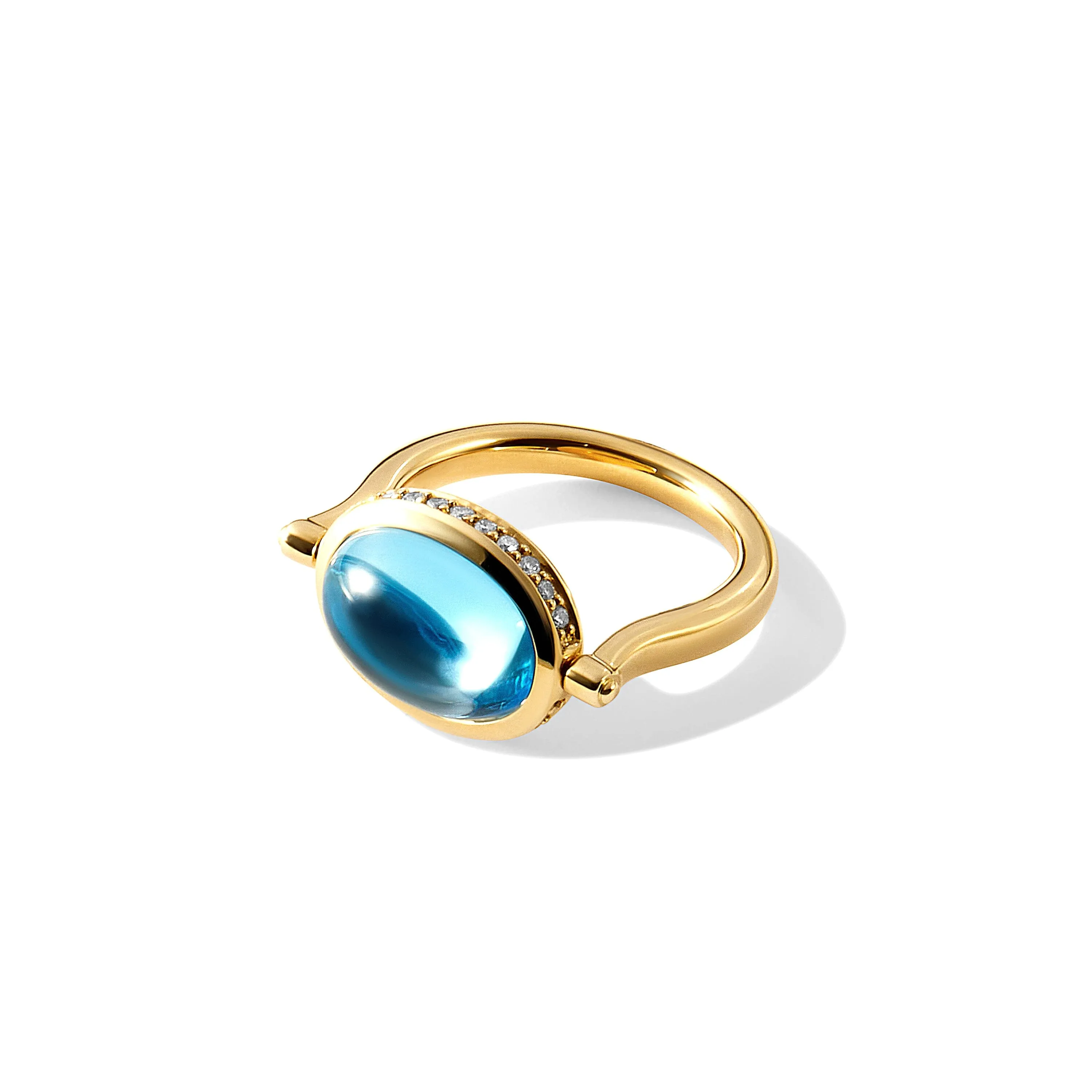 Cabochon Swivel Ring