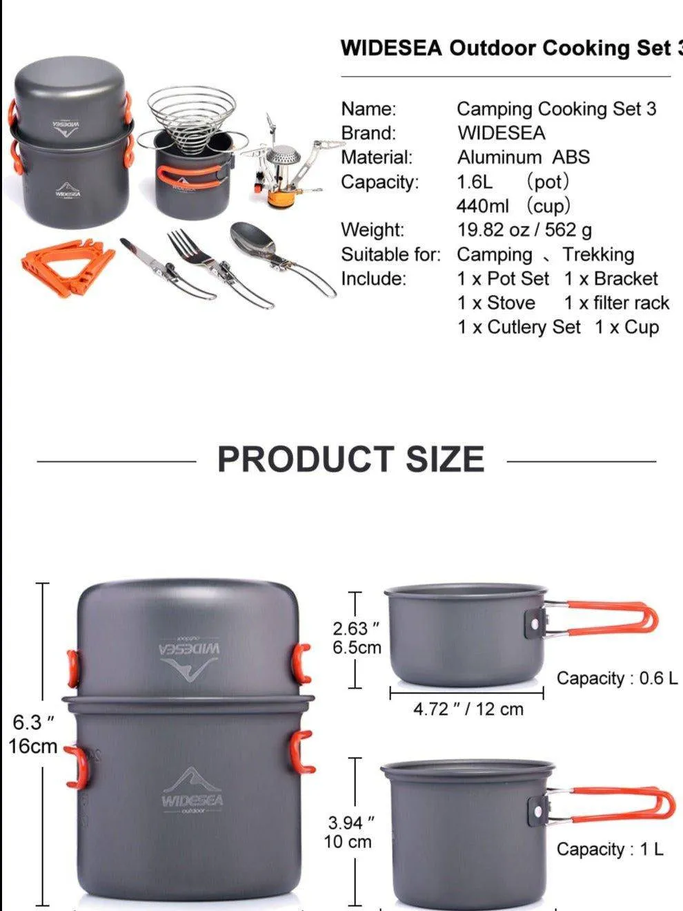 Camping Cookware Set