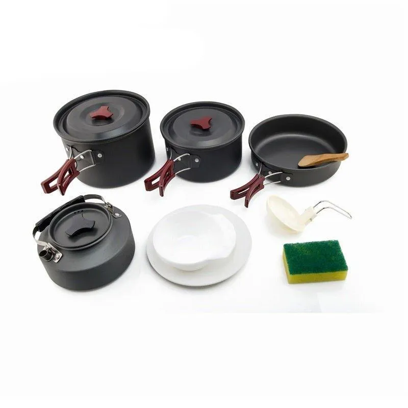 Camping tableware outdoor cooking set