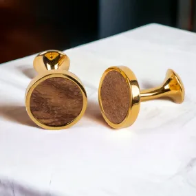 Chokore Gold and Wood Premium Range of Cufflinks