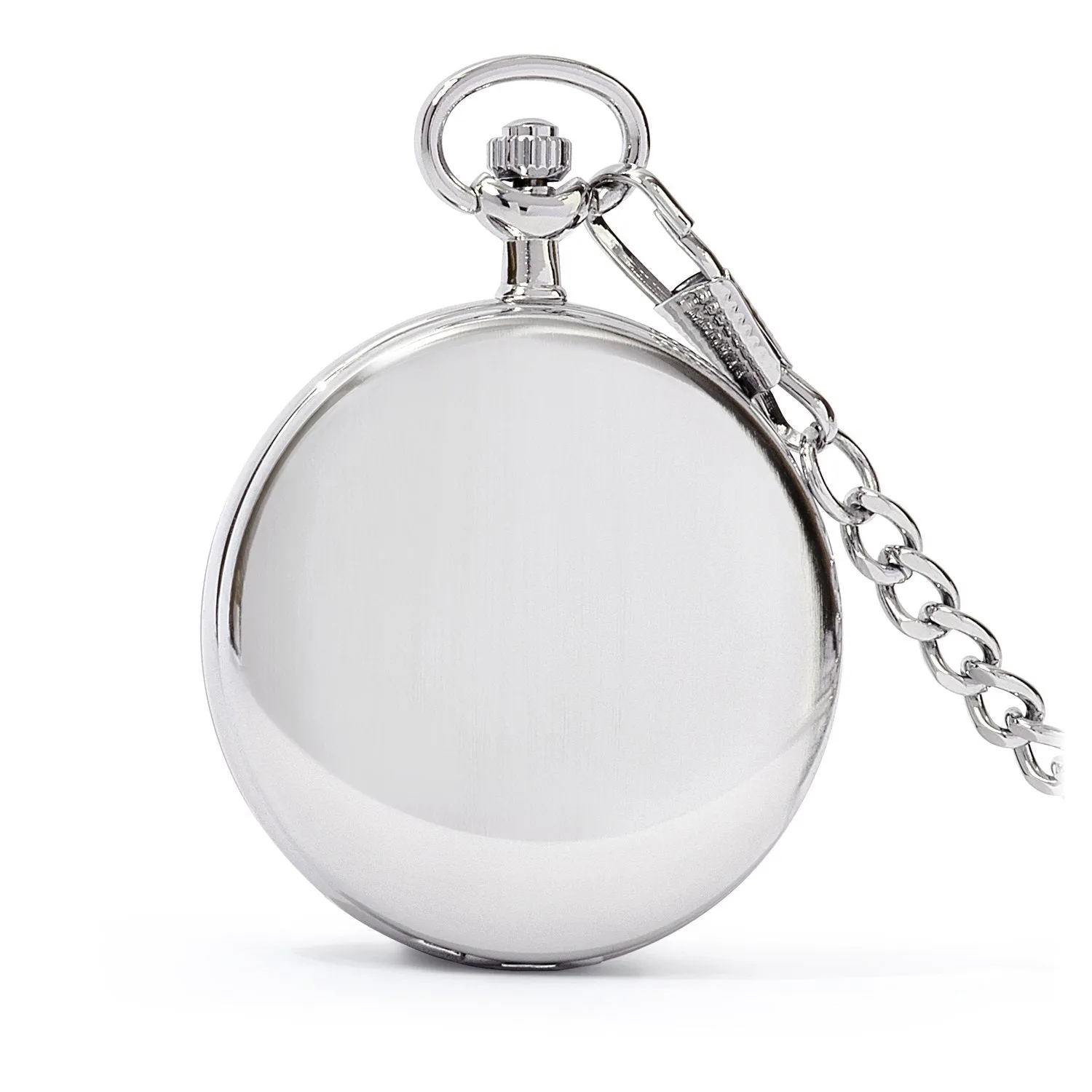 Classic Brushed Satin Pocket Watch Collection with Day & Date Sub-Dials