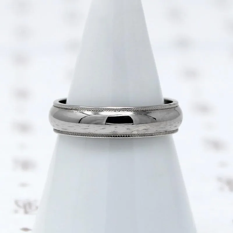 Classic Wedding Band with Milgrain Detail