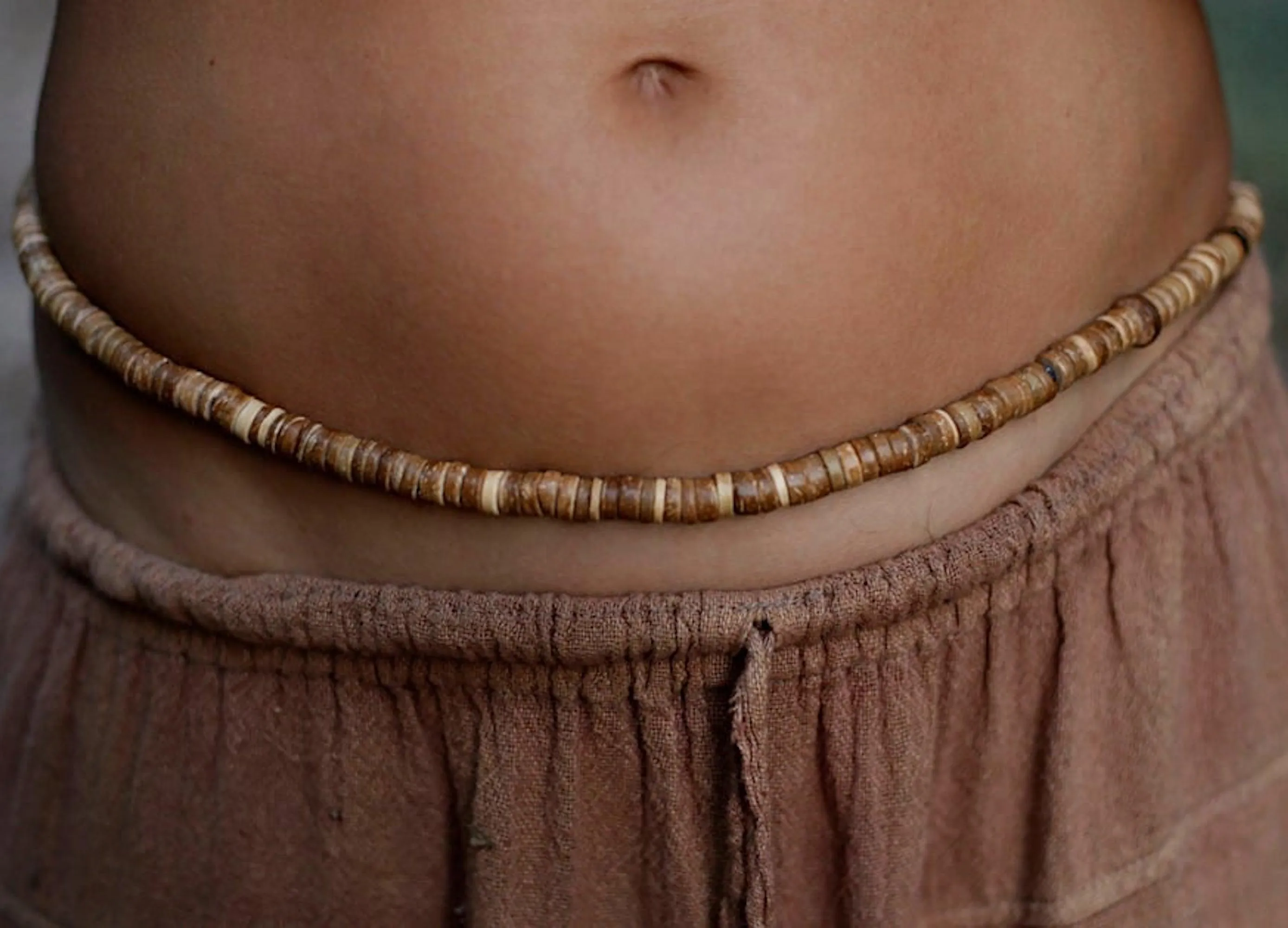 Coconut Waist Beads ๑ Necklace ๑ Bracelet ๑ Belt ⋙ Set of 5