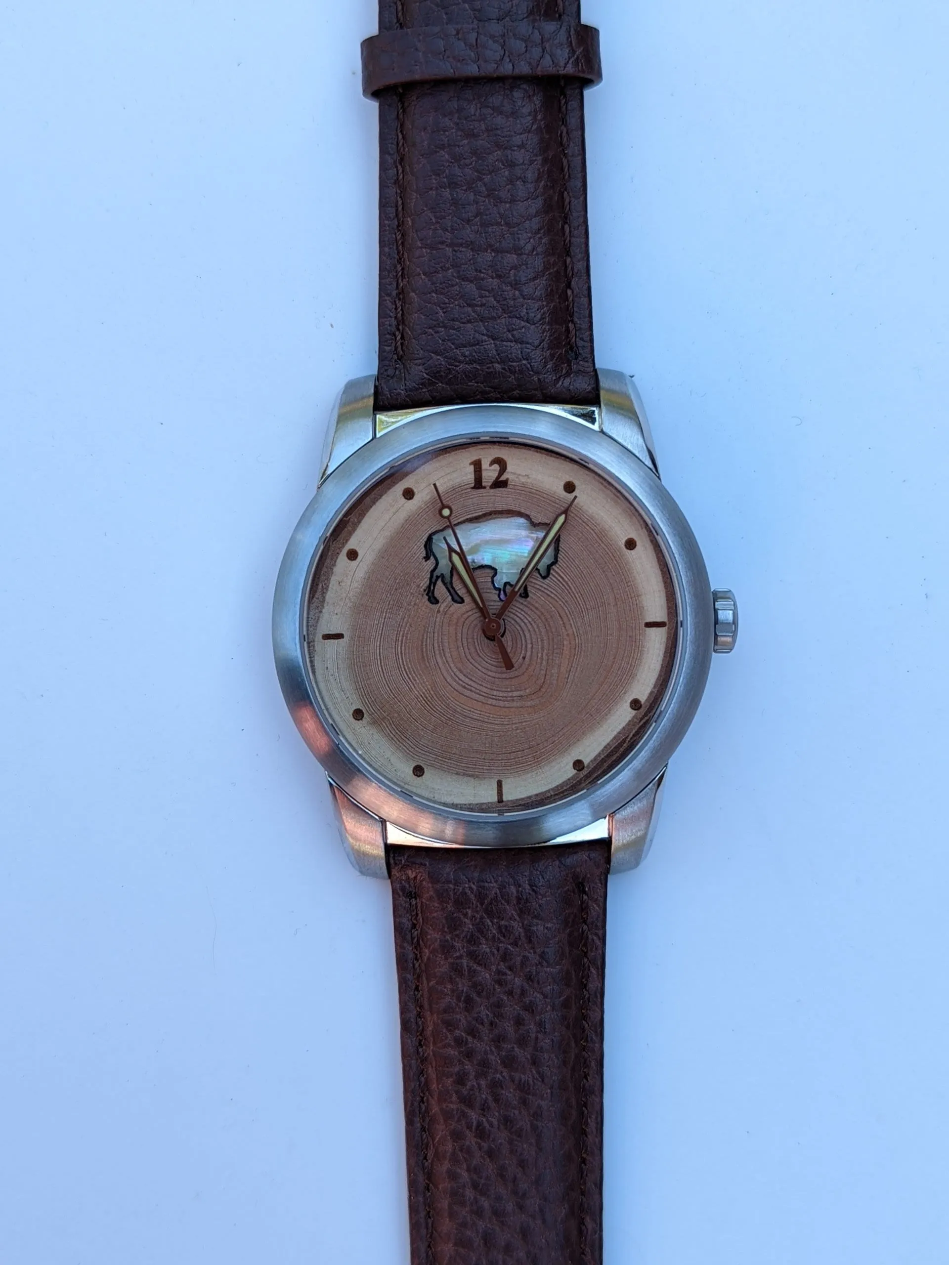 Colorado Bison Gift Watch. Buffaloes Watch. Mother of Pearl Inlay. Inspire.