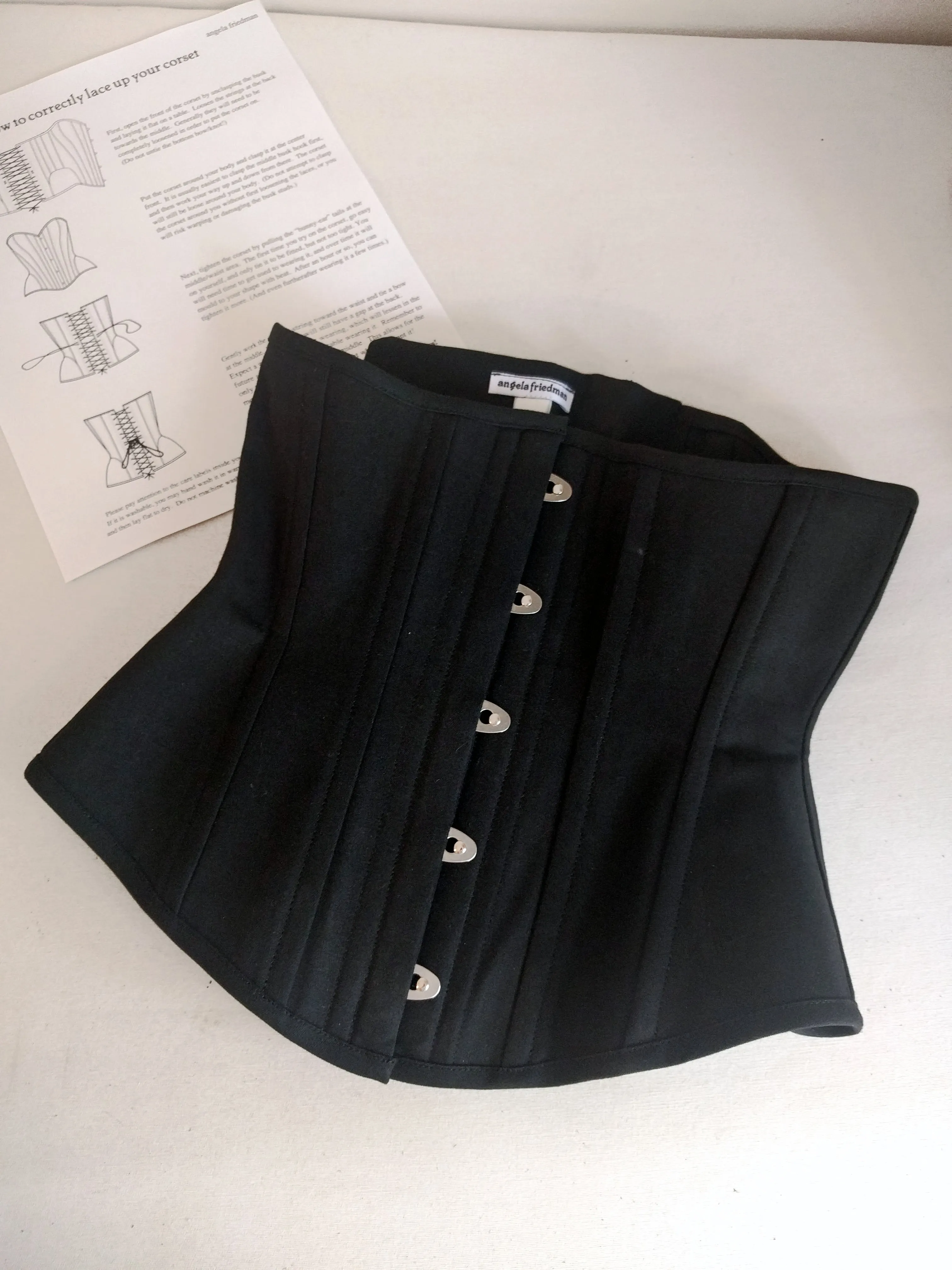 Cotton underbust corset