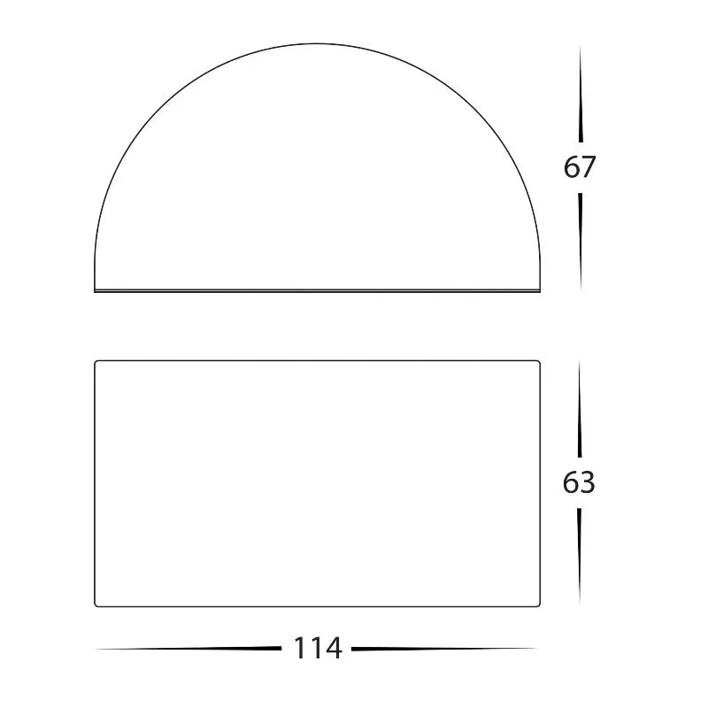 Curved Surface Mounted Step Light | Assorted Finishes | TRIColour