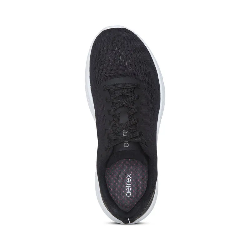 Danika Arch Support Sneaker in Black WIDE