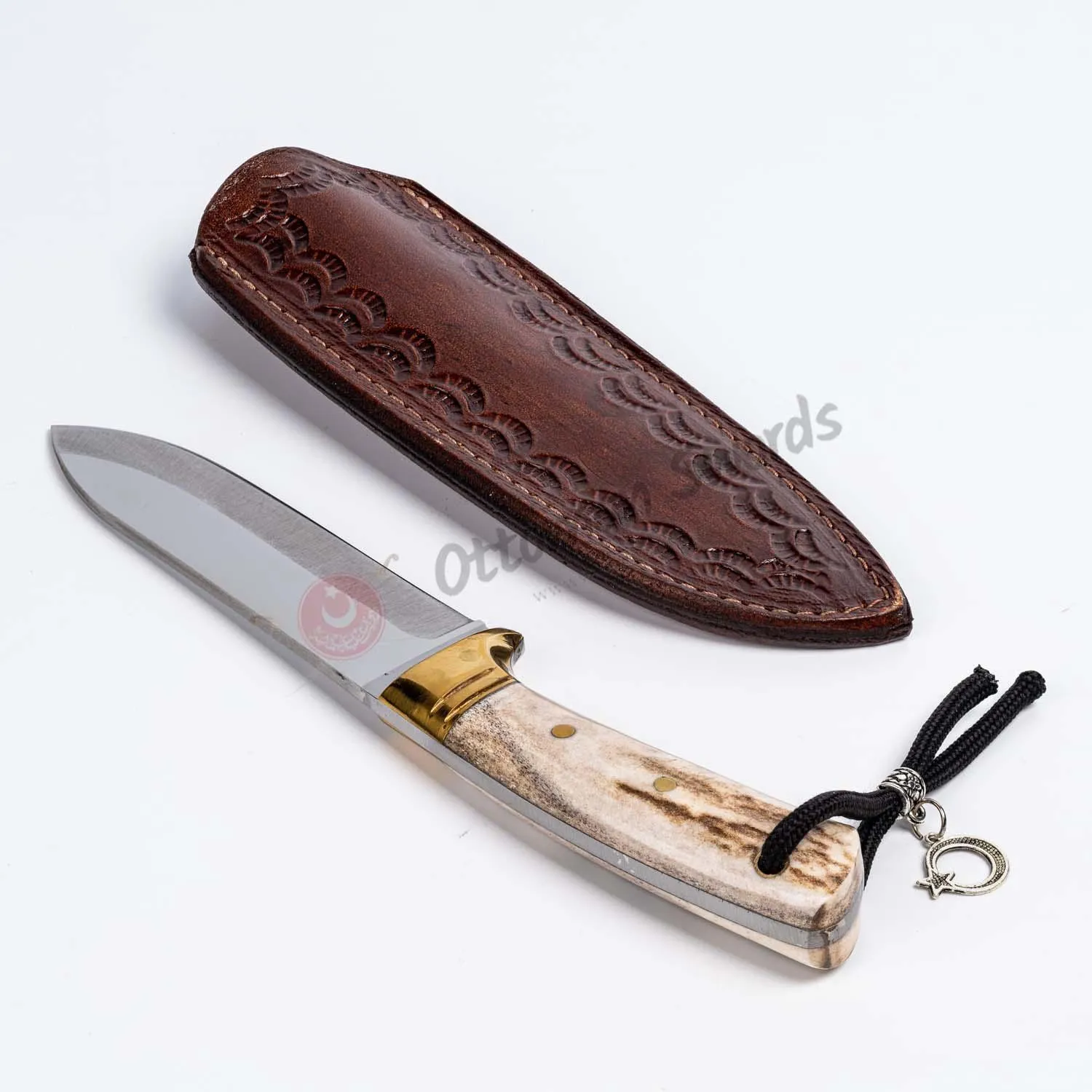 Deer Horn Handle Custom Knife