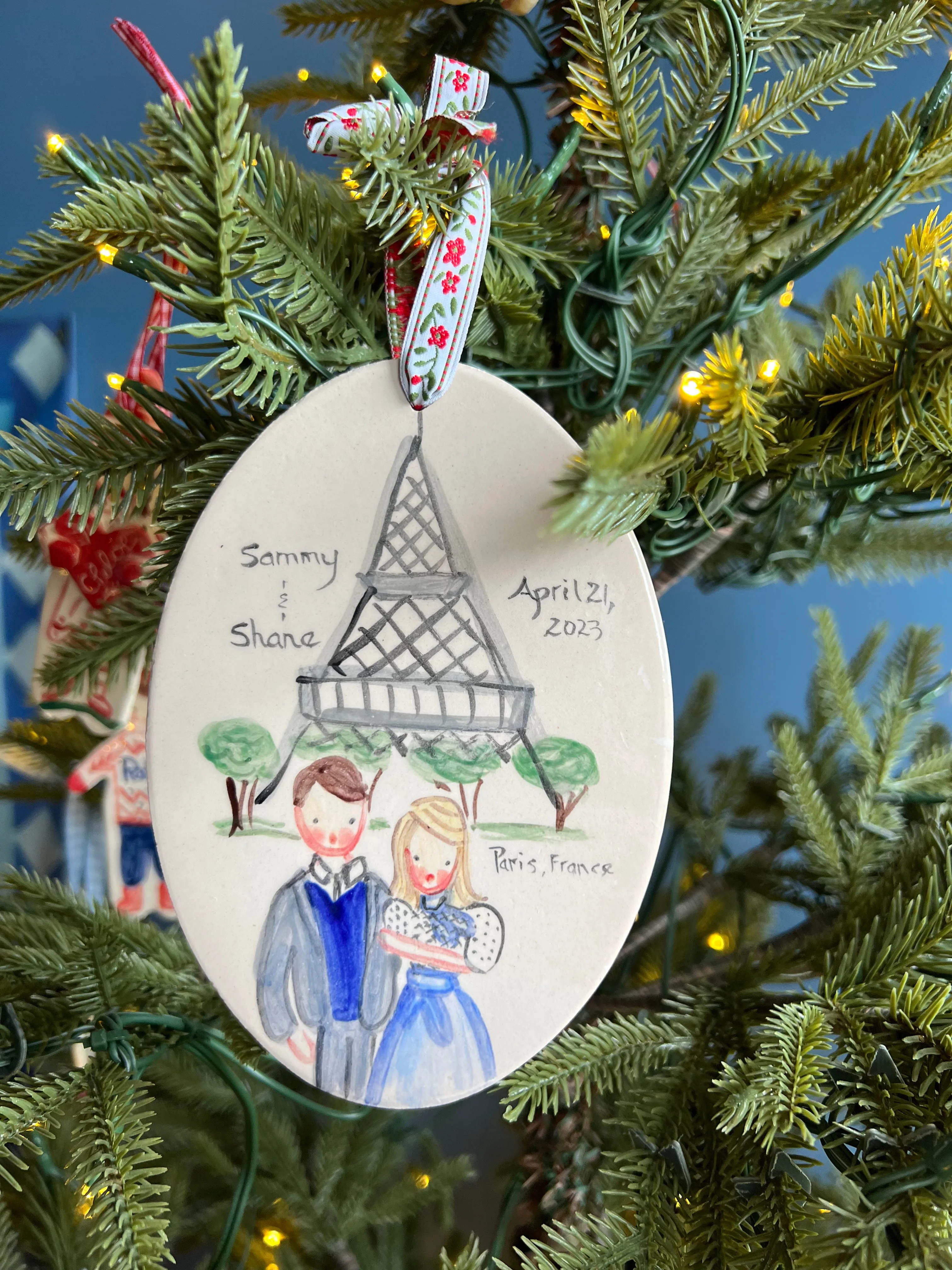 Engagement ornament - full color