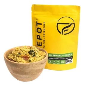 Firepot Dehydrated Meal Dal & Rice with Spinach - Vegan 500kcal / 750kcal