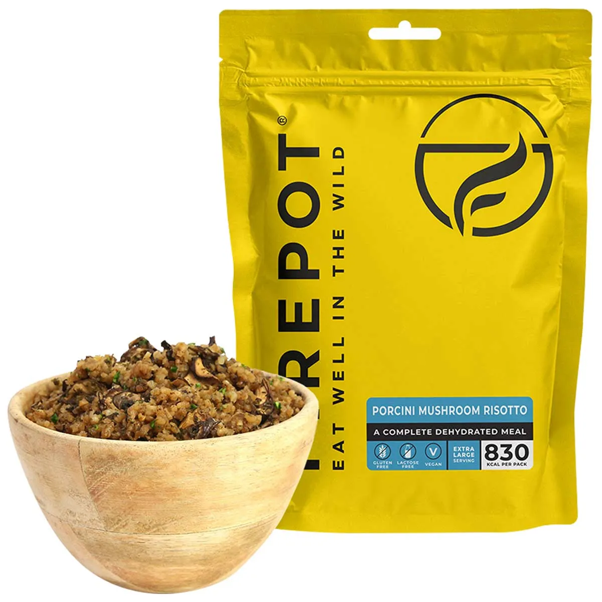 Firepot Dehydrated Meal Porcini Mushroom Risotto - Vegan 560kcal / 830kcal