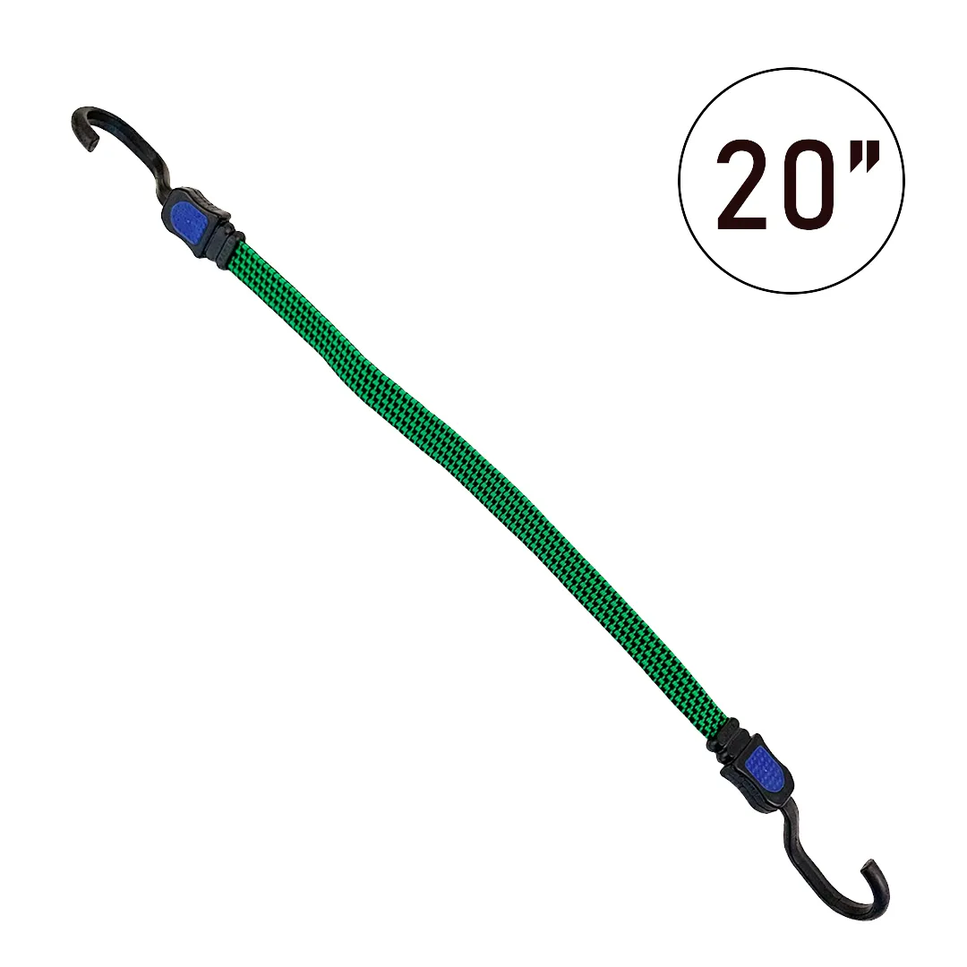 Flat Bungee Cord with Steel Core Hooks