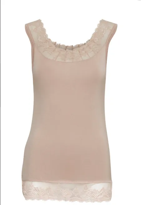 Florence Vest Top in Powder Pink