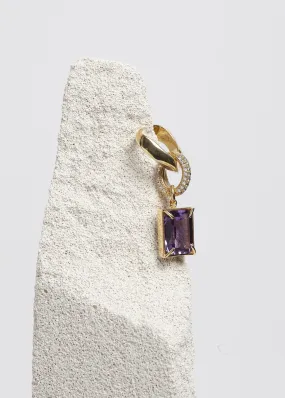 Folded Ear Cuff Maxi  | Amethyst