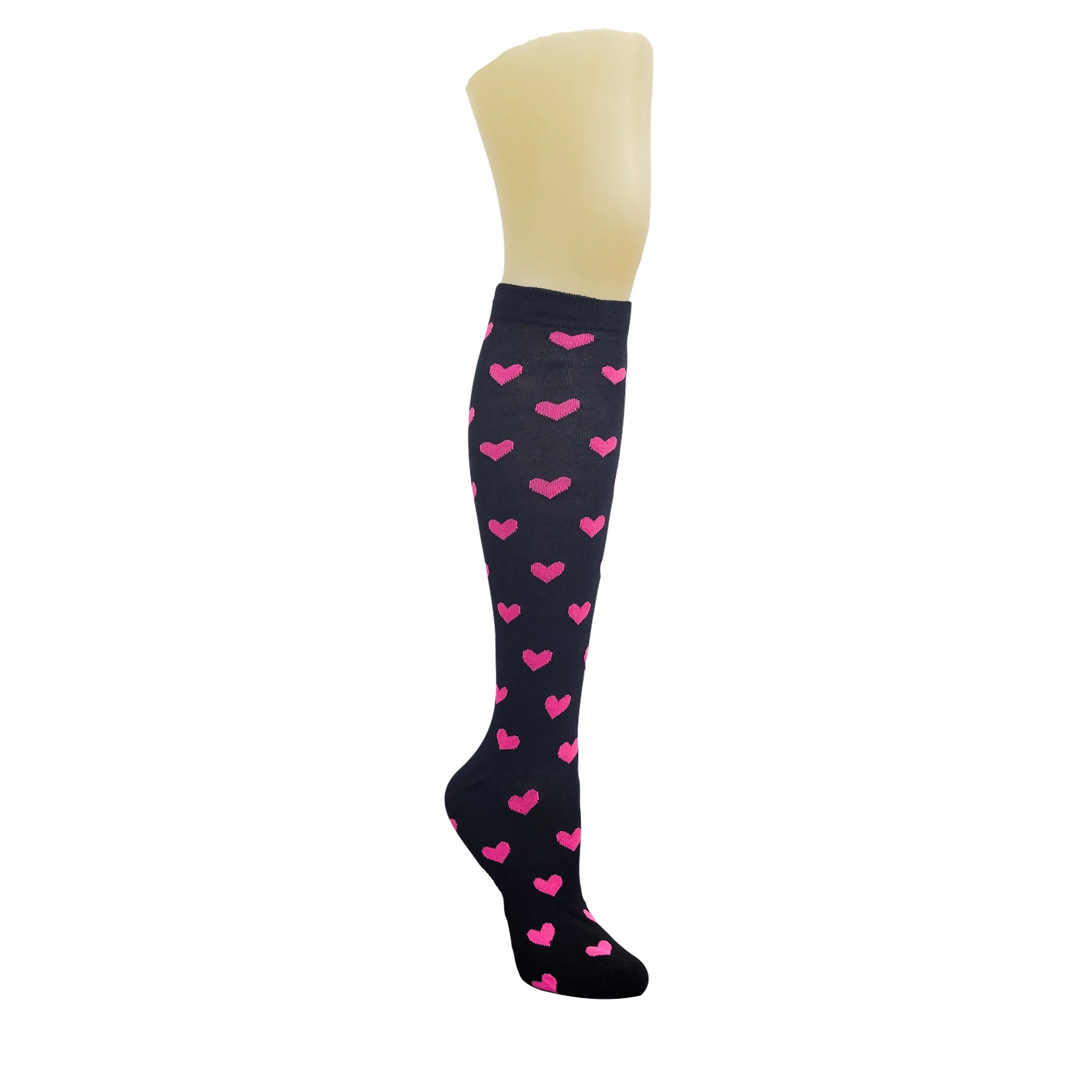 Heart Patterned Knee High Socks from the Sock Panda (Knee High)