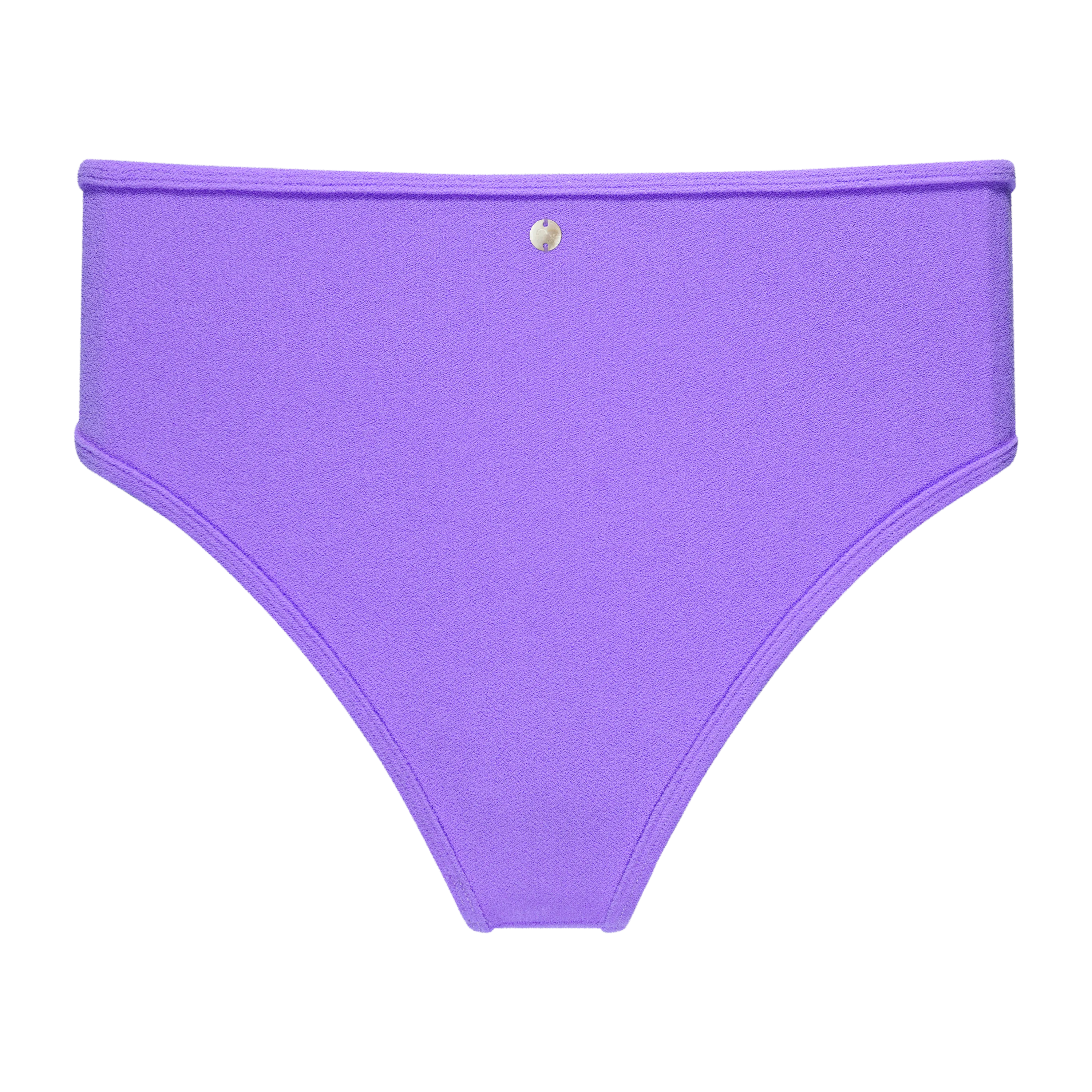 HIGH-WAISTED TERRY BIKINI BOTTOM "SAMUN" IN PURPLE