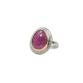 Jade - Pink Sapphire ring