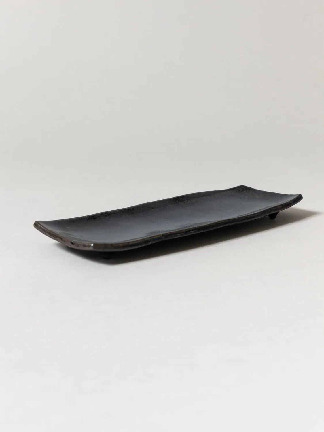 Kuro Minoyaki Long Plate