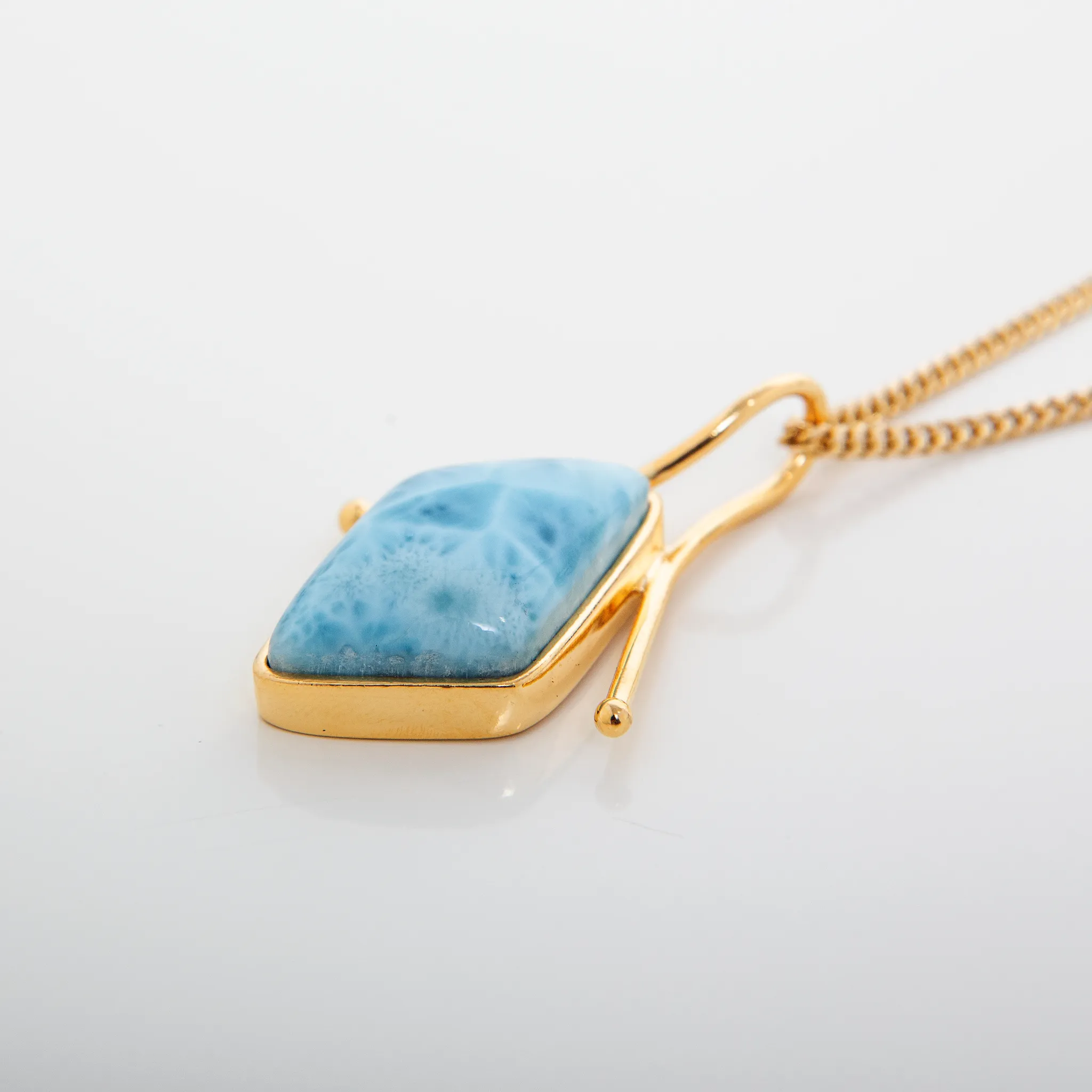 Larimar Gold Vermeil Pendant Margie