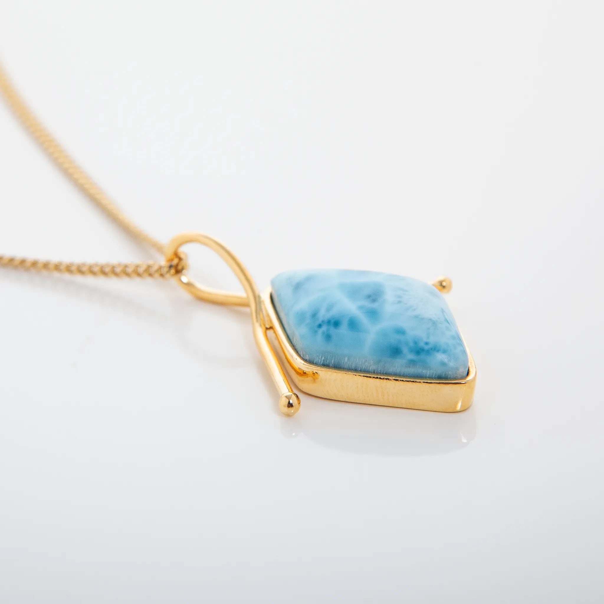 Larimar Gold Vermeil Pendant Margie