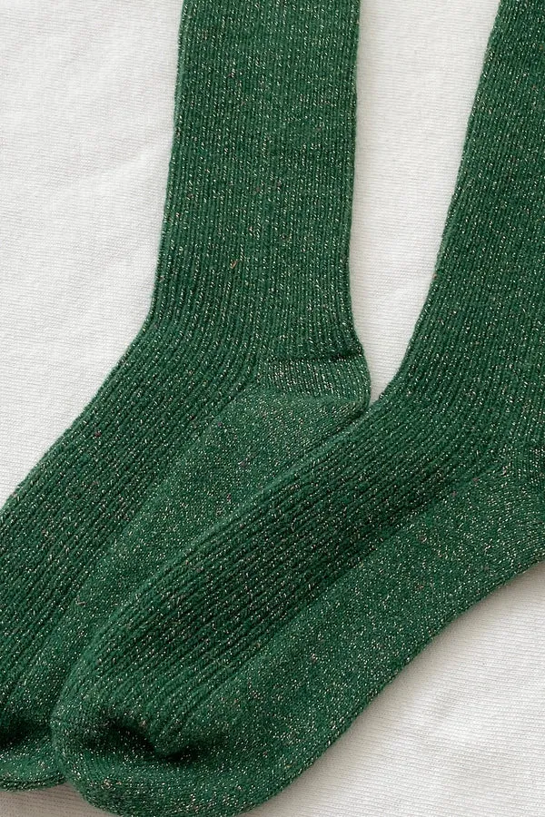 Le Bon Shoppe Winter Sparkle Evergreen Socks