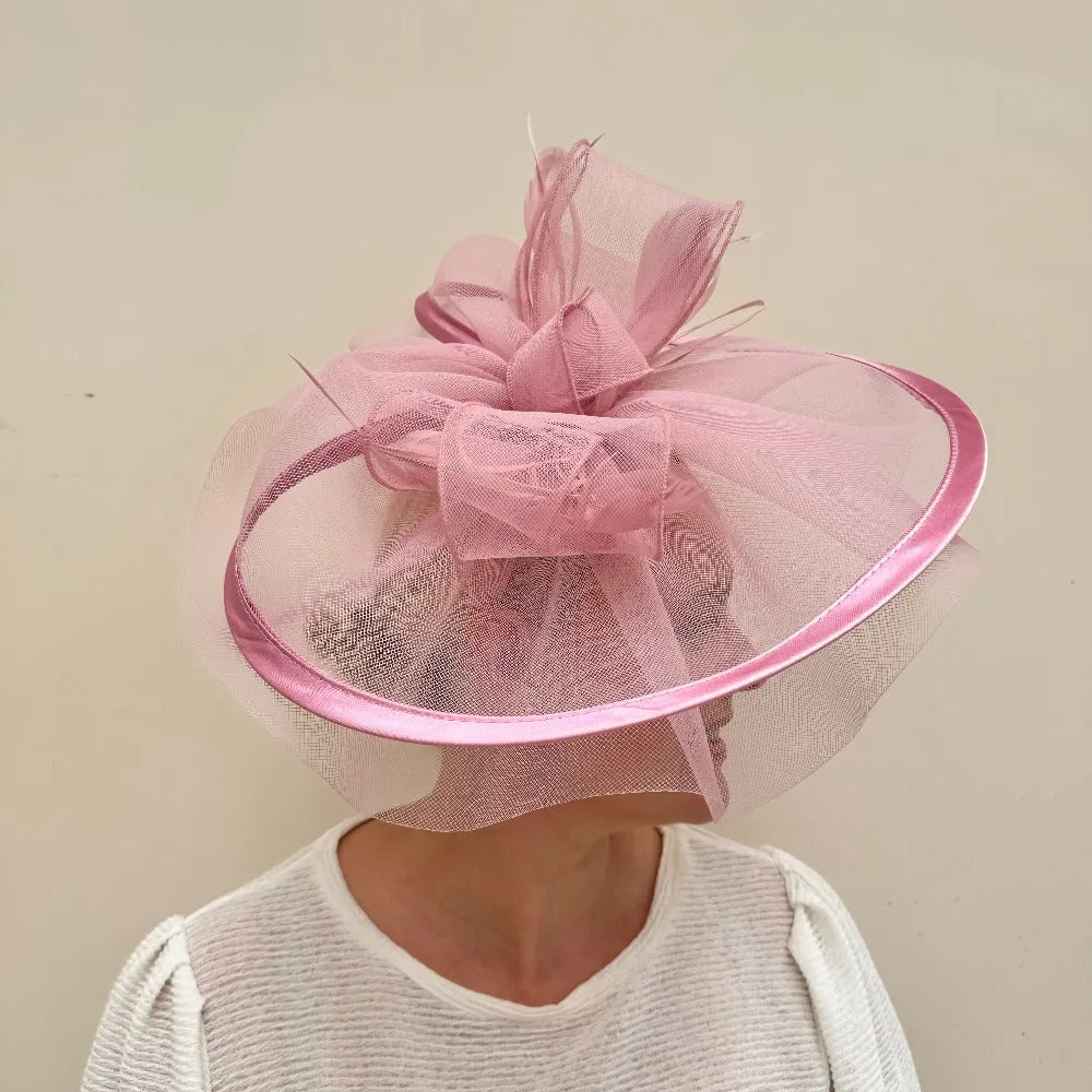 Libby Bea Pinks Large Crin and Satin Hatinator